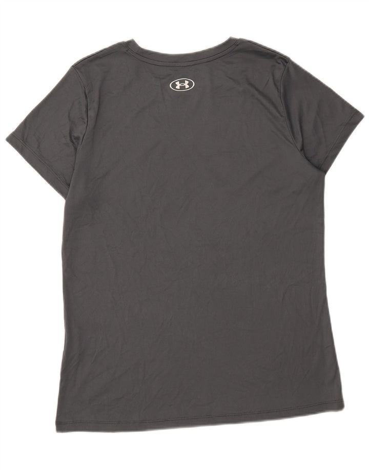 Under Armour Herren-T-Shirt mit Grafik, mittelgraues Polyester