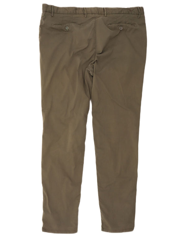 Massimo Dutti Slim Chino-Hose für Herren, EU 50, 2XL, W40, L30, Khaki, Baumwolle