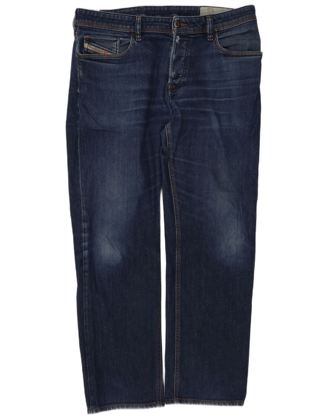 Diesel Herren Waykee Regular Straight Jeans W34 L28 Blaue Baumwolle