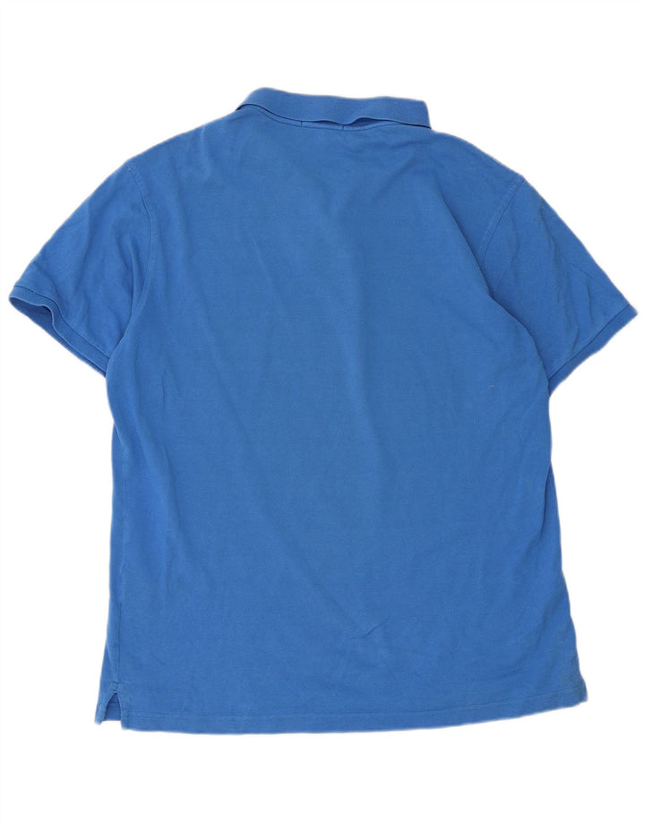 Gant Herren-Poloshirt, große blaue Baumwolle