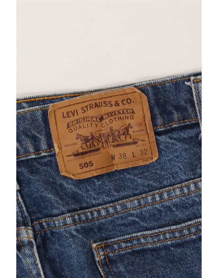 Levi's Herren 505 Straight Jeans W38 L30 Blau