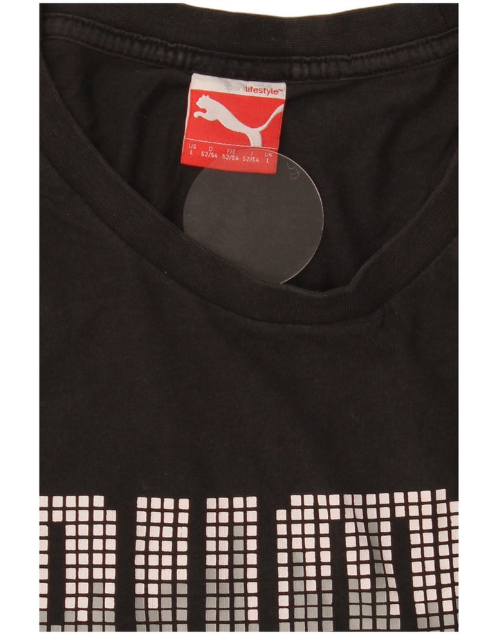 PUMA Herren Graphic T-Shirt Top Large Schwarz