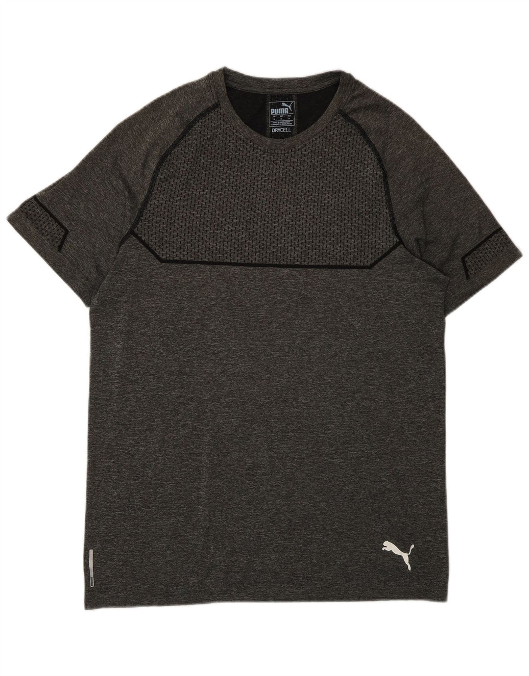 Puma Herren T-Shirt Top Mittelgraues Polyester