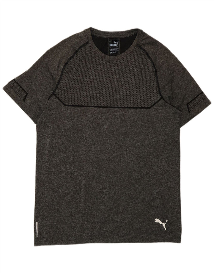 Puma Herren T-Shirt Top Mittelgraues Polyester