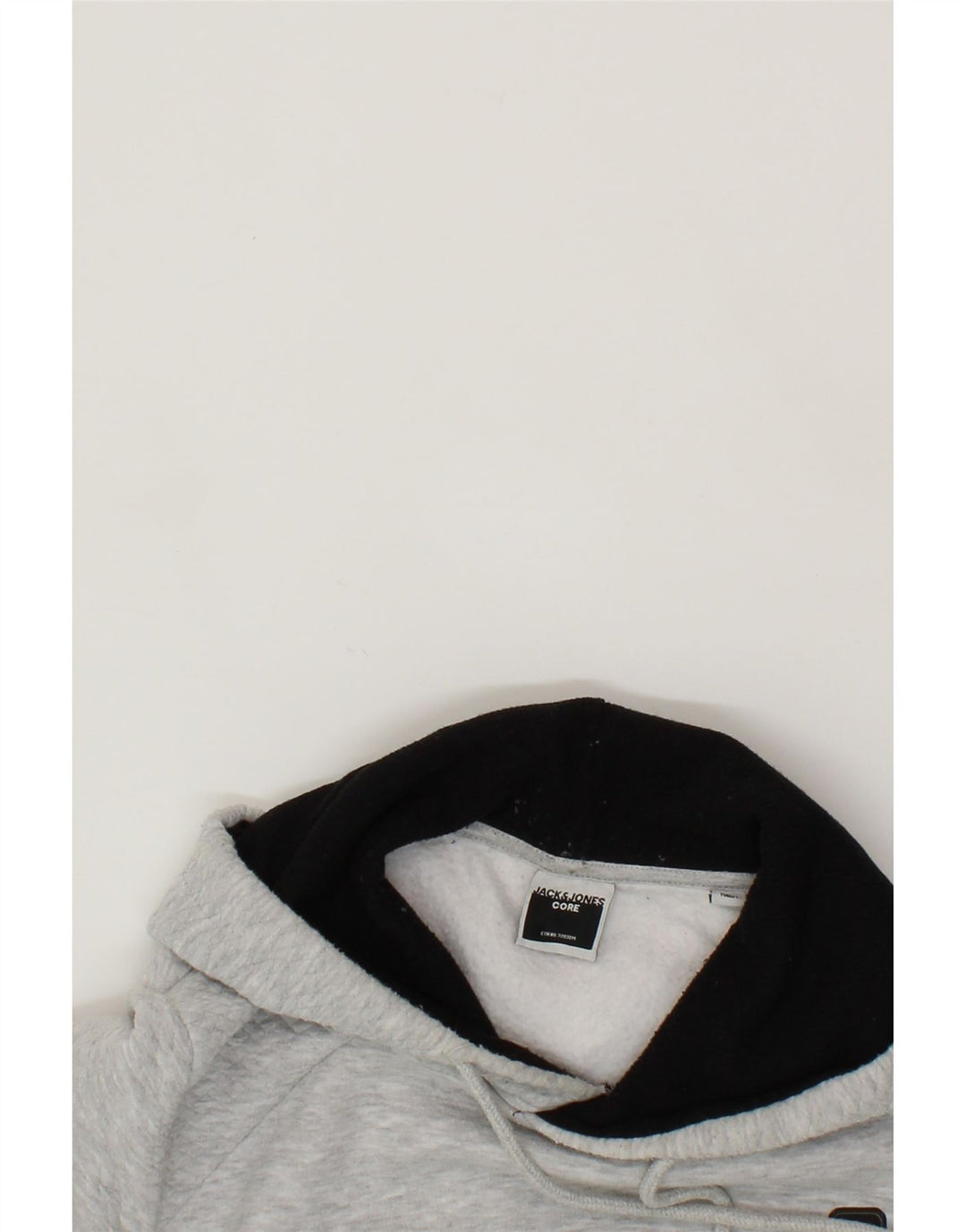JACK & JONES Mens Hoodie Jumper Medium Grey Polyester Vintage Jack & Jones and Second-Hand Jack & Jones from Messina Hembry 