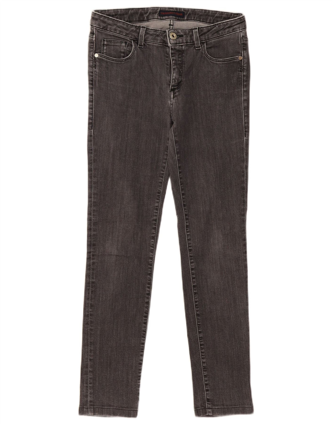 TRUSSARDI Damen Skinny Jeans W28 L28 Grau