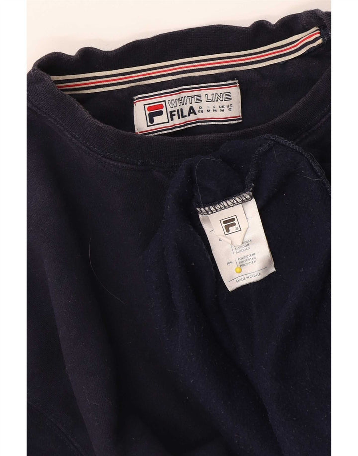 Fila Herren-Sweatshirt-Pullover, mittelmarineblaue Baumwolle