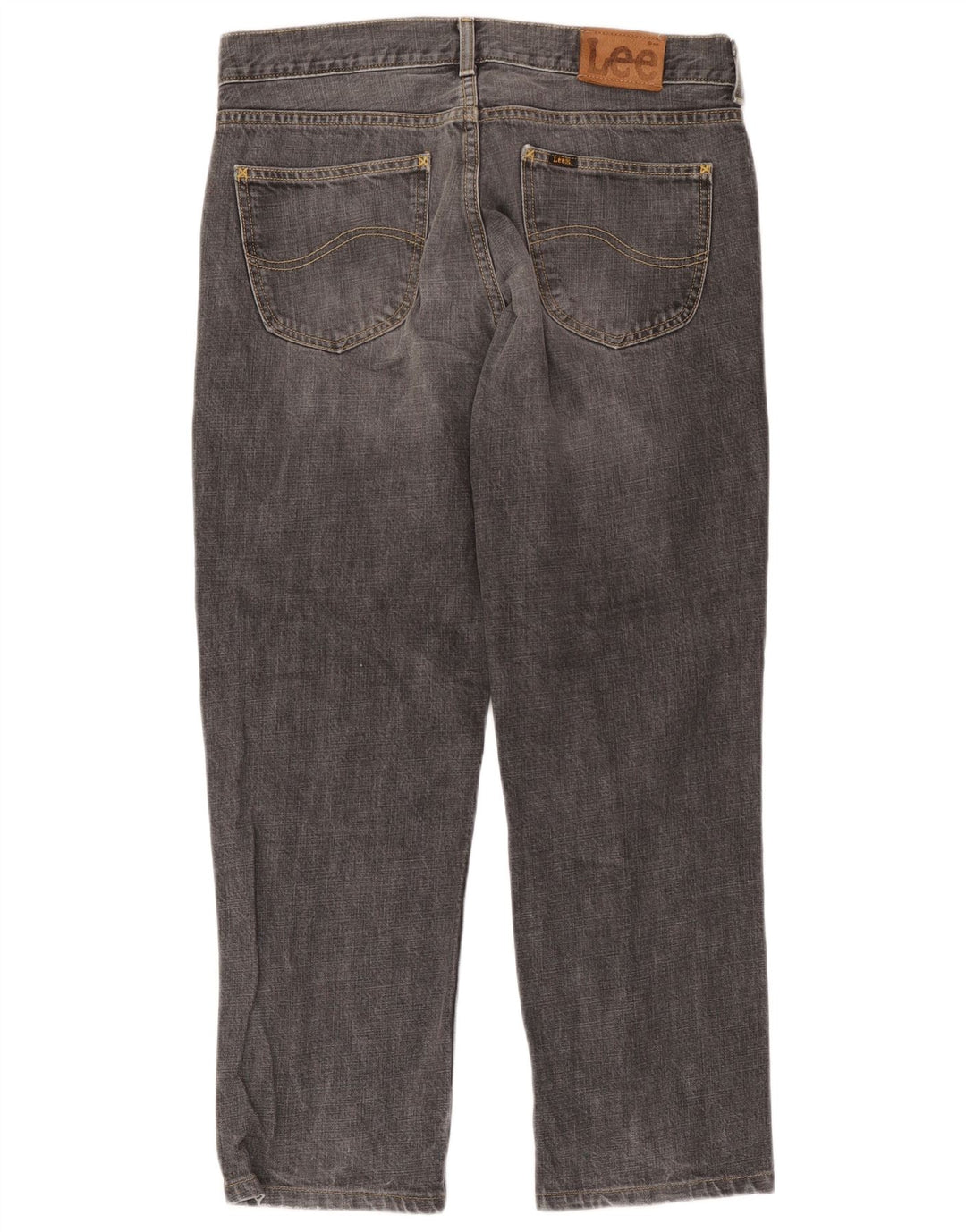 Lee Herren Seattle Straight Jeans W36 L28 Graue Baumwolle