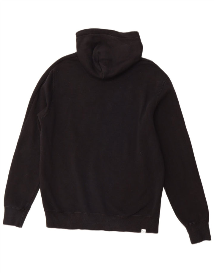 PUMA Herren Graphic Hoodie Pullover Medium Schwarz Baumwolle Sport