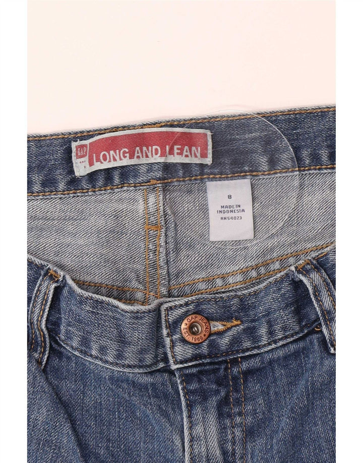 Gap Damen Long and Lean Bootcut Jeans US 8 Medium W30 L29 Blaue Baumwolle
