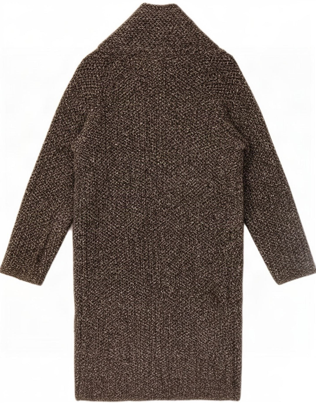 Zara Damen Übergroßer offener Mantel UK 10 Kleines graues Acryl