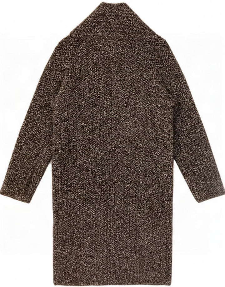Zara Damen Übergroßer offener Mantel UK 10 Kleines graues Acryl