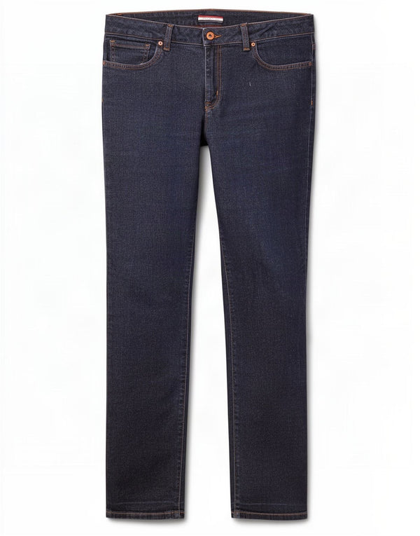 Tommy Hilfiger Damen Straight Jeans US 12 Large W34 L30 Marineblau