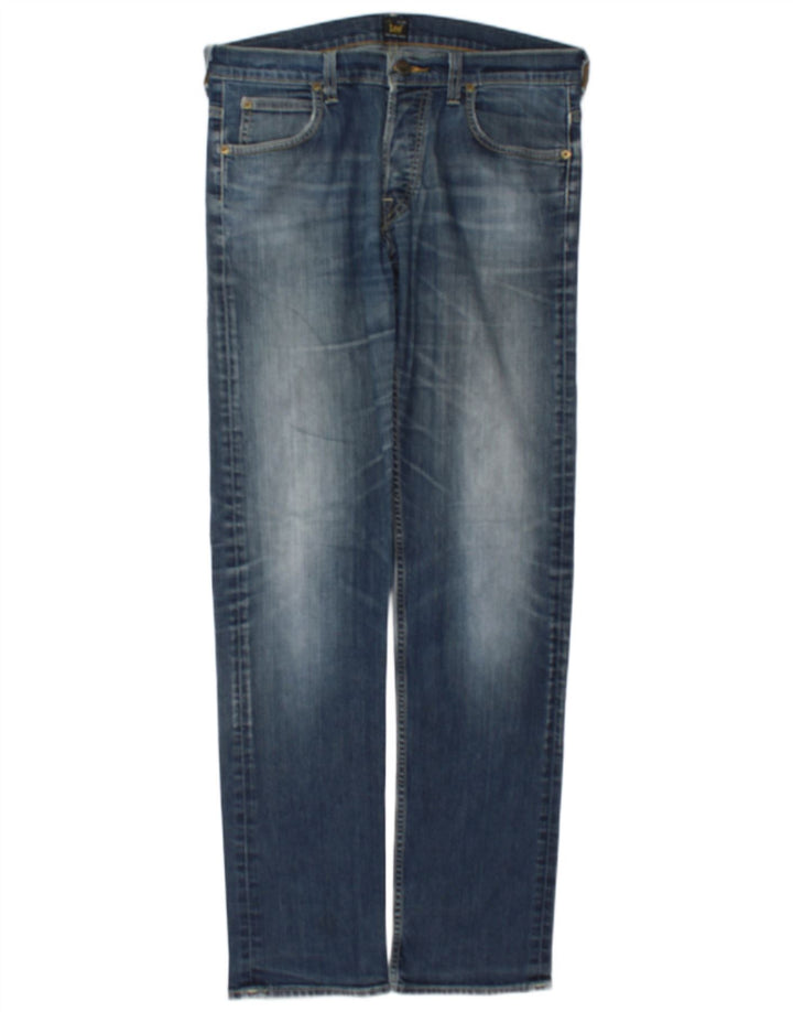 Lee Herren Powell Slim Jeans W33 L34 Blaue Baumwolle