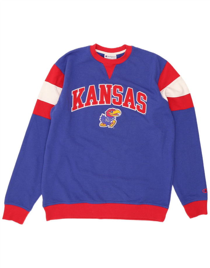Champion Herren Kansas Grafik-Sweatshirt-Pullover, groß, blau, Farbblock