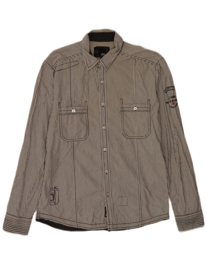 Jack & Jones Herrenhemd, groß, marineblau gestreift