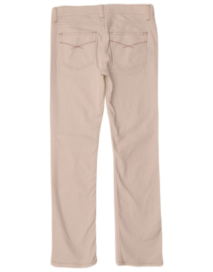 Gap Damen Straight Jeans W28 L32 Weiße Baumwolle