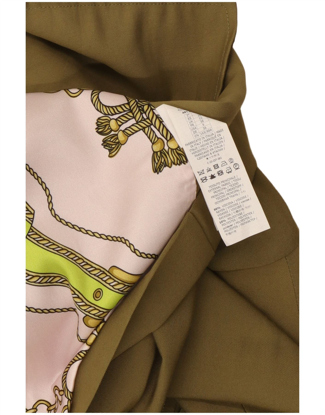 Anna Molinari Damen Zweireihige Blazerjacke UK 10 Small Khaki