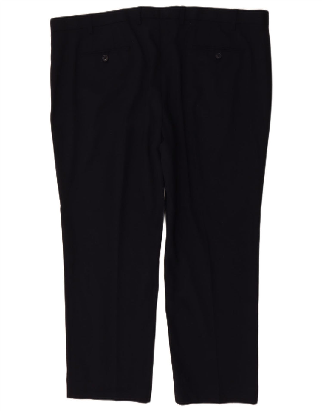 Marks & Spencer Kurze Herren-Anzughose mit normaler Passform, W46 L29, Marineblau