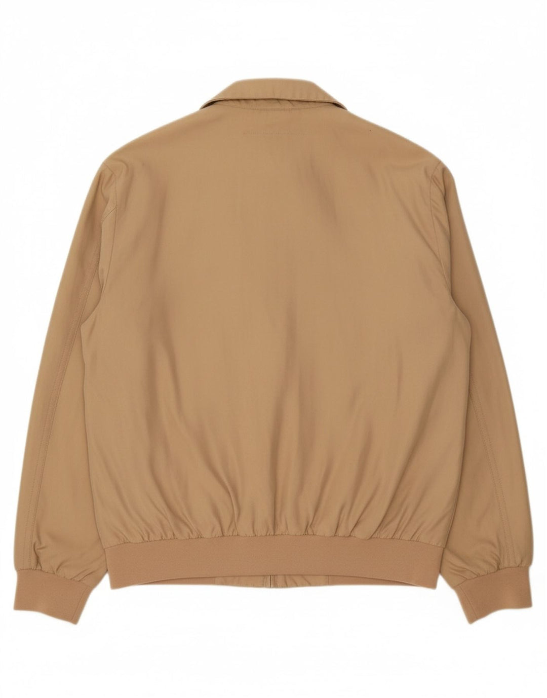 PAUL & SHARK Mens Bomber Jacket UK 44 2XL Beige Silk