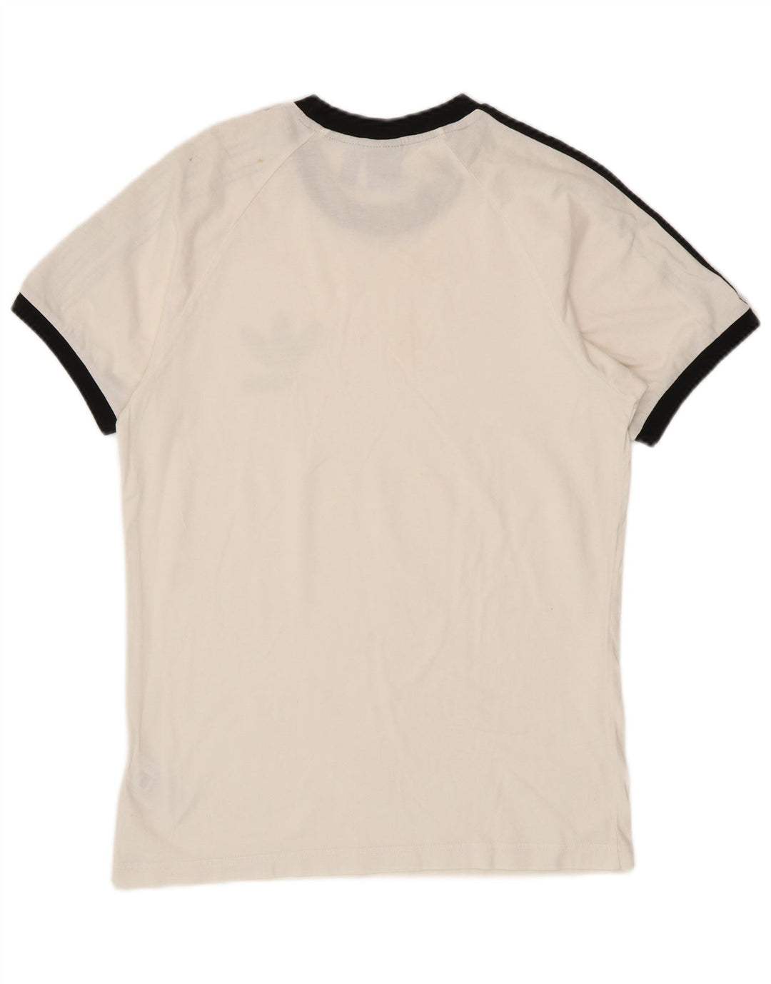 ADIDAS Mens Graphic T-Shirt Top Medium White Cotton
