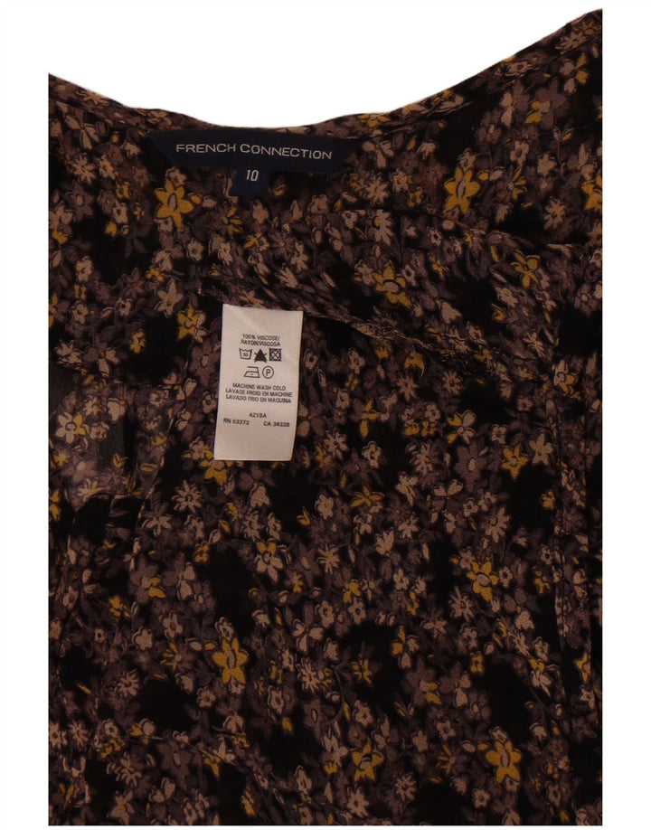 Durchsichtige Damen-Hemdbluse von French Connection, Größe S, mehrfarbig, UK 10