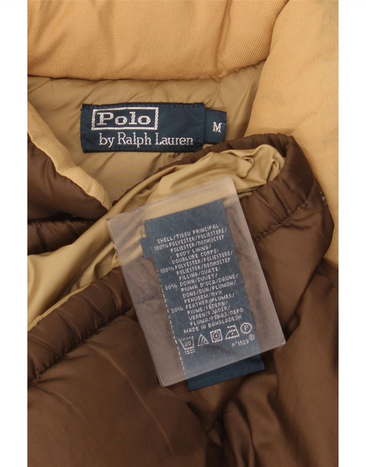 Ralph Lauren Herren Wattierte Weste UK 38 Mittelbraunes Polyester