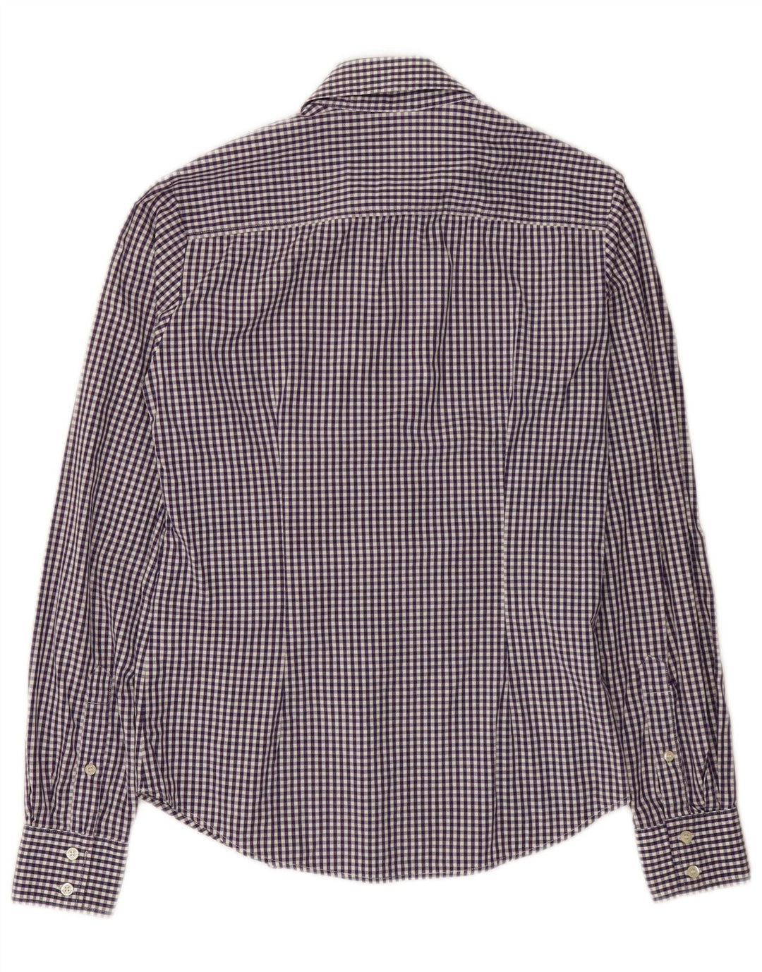 Gant Damenhemd UK 10 Small Lila Gingham Baumwolle