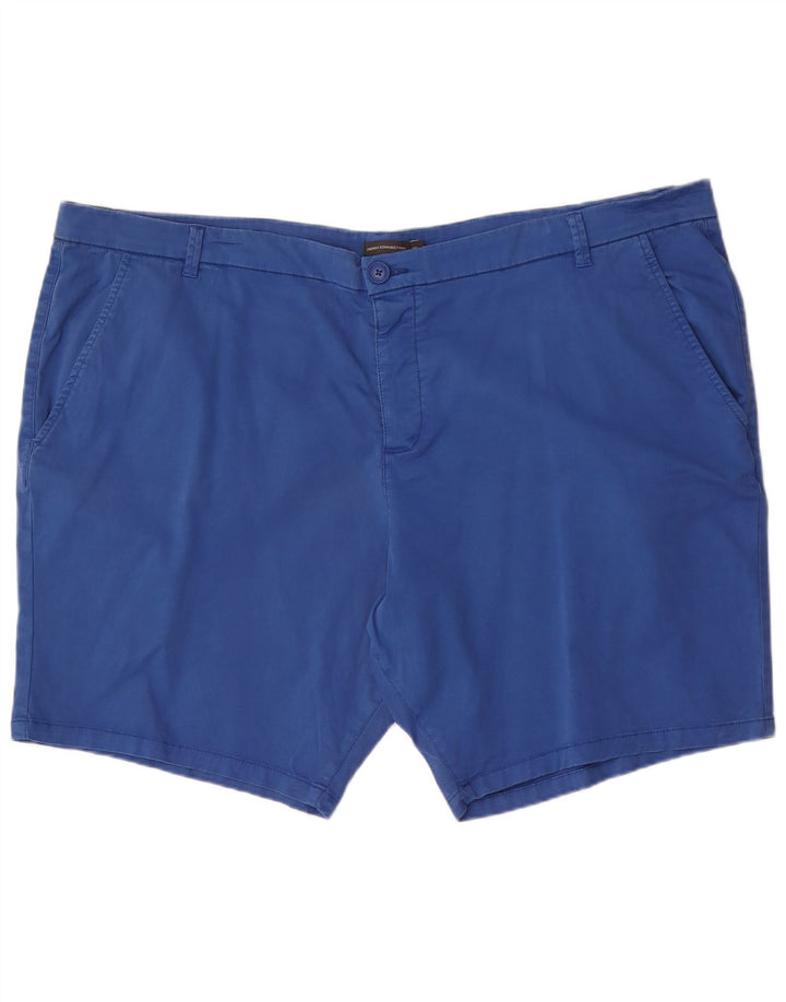 French Connection Herren Chino-Shorts W48 4XL Blaue Baumwolle