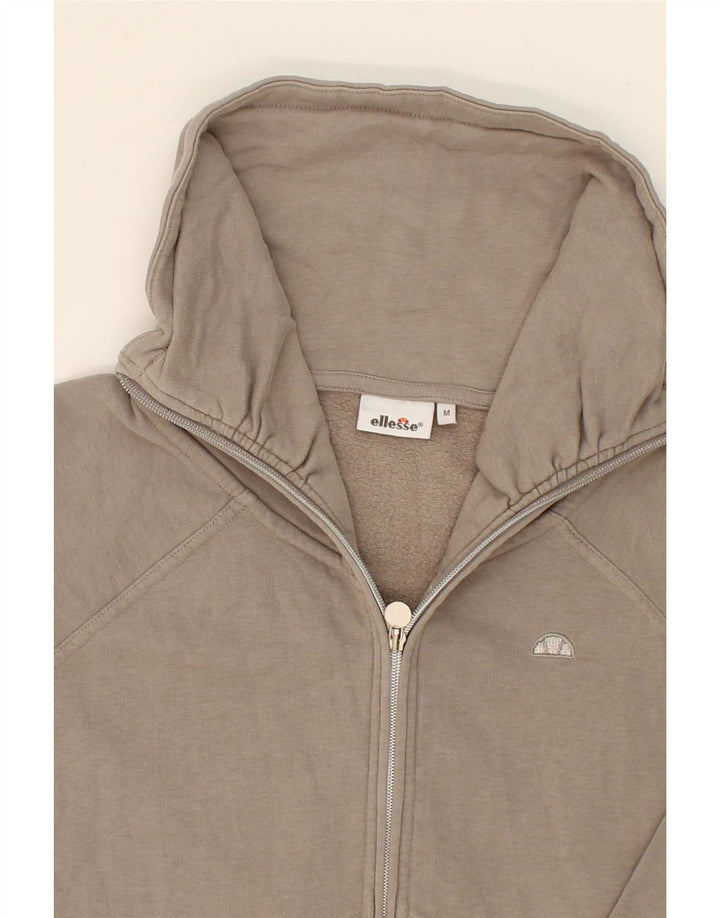 ELLESSE Womens Tracksuit Top Jacket UK 14 Medium Grey Cotton Vintage Ellesse and Second-Hand Ellesse from Messina Hembry 