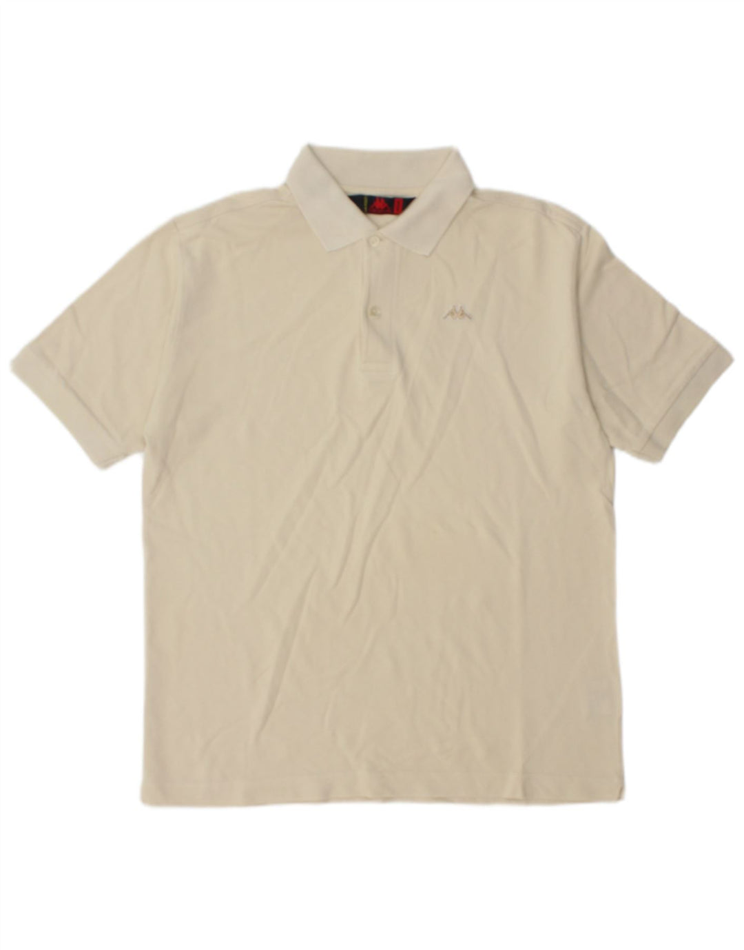 Kappa Herren-Poloshirt aus mittelweißer Baumwolle