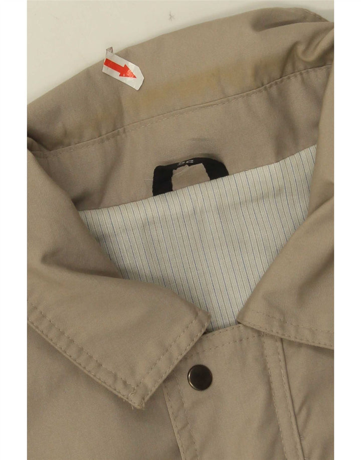 C & A Herren Bomberjacke UK 40 Large Grau Polyester