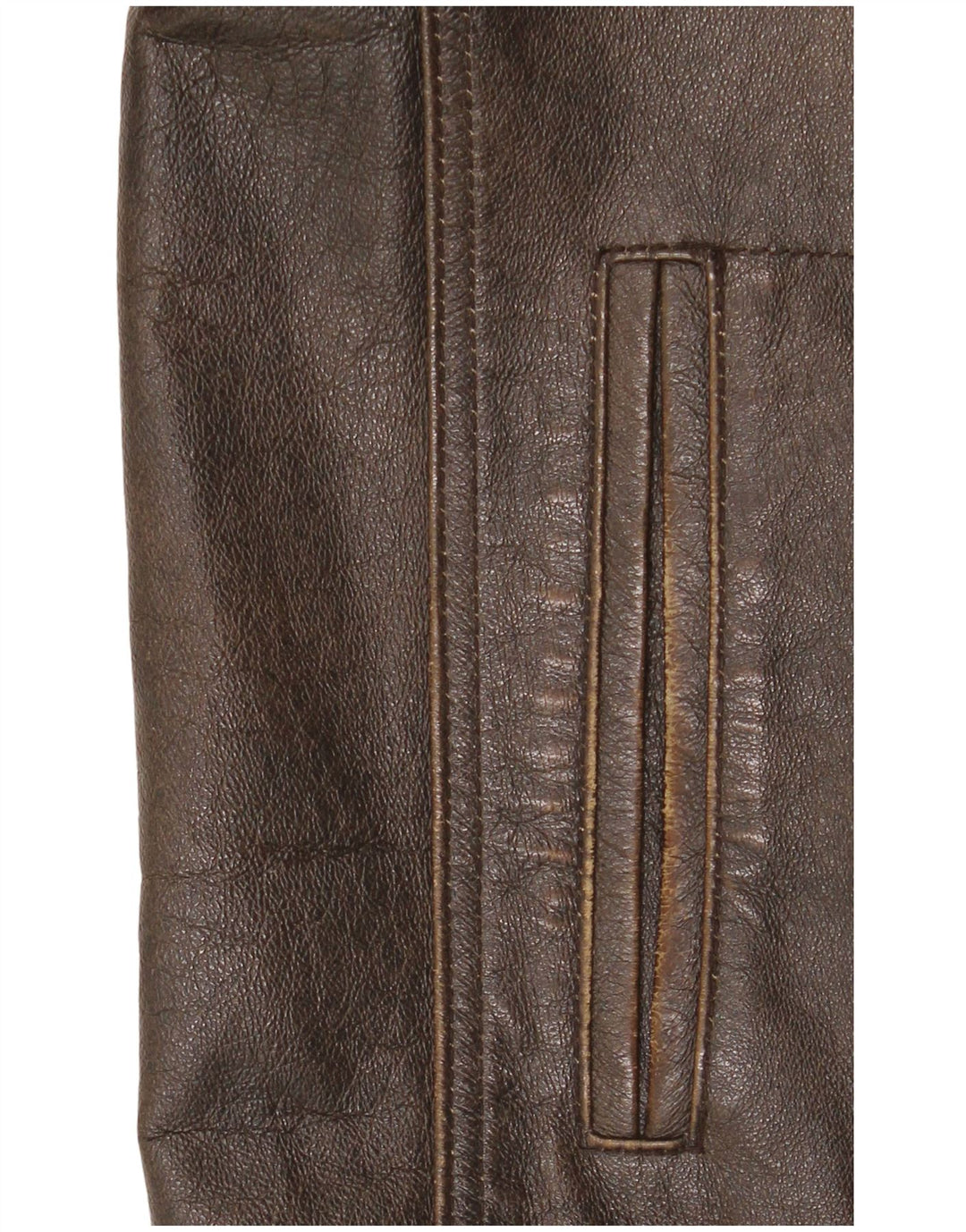 Route 66 Herren Lederjacke UK 40 Großes braunes Leder