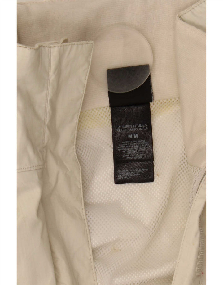 The North Face Damen-Regenjacke mit Kapuze, UK 14, mittelweißes Nylon