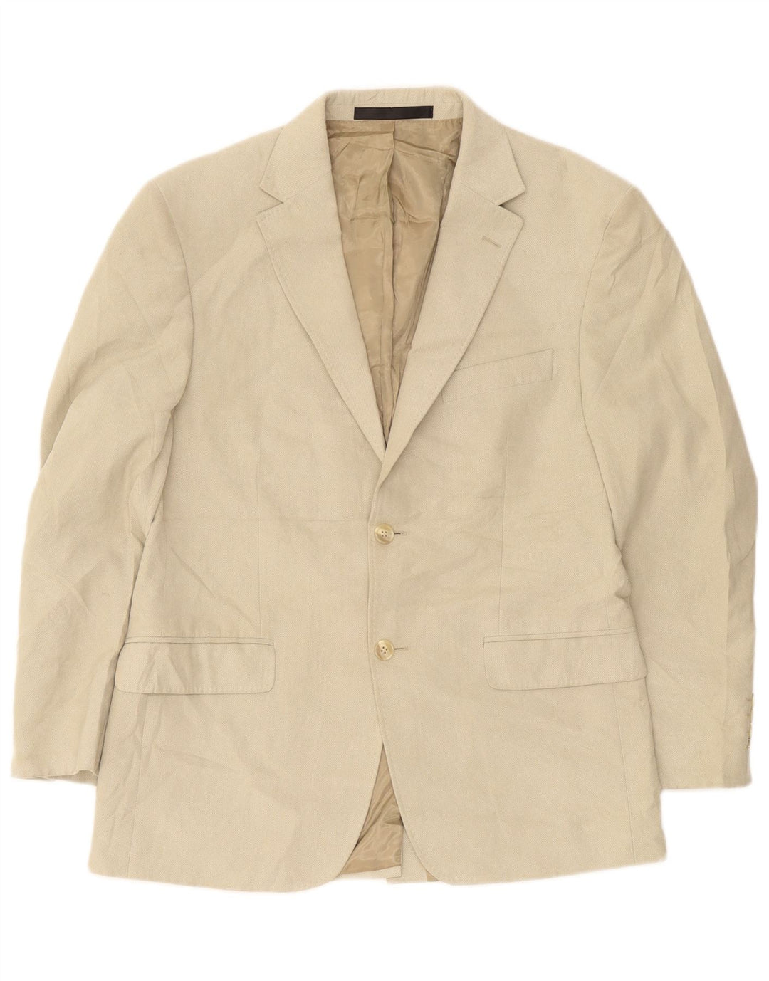 Marks & Spencer Herren-Blazer, kurz, mit 2 Knöpfen, UK 38, Mittelbeige