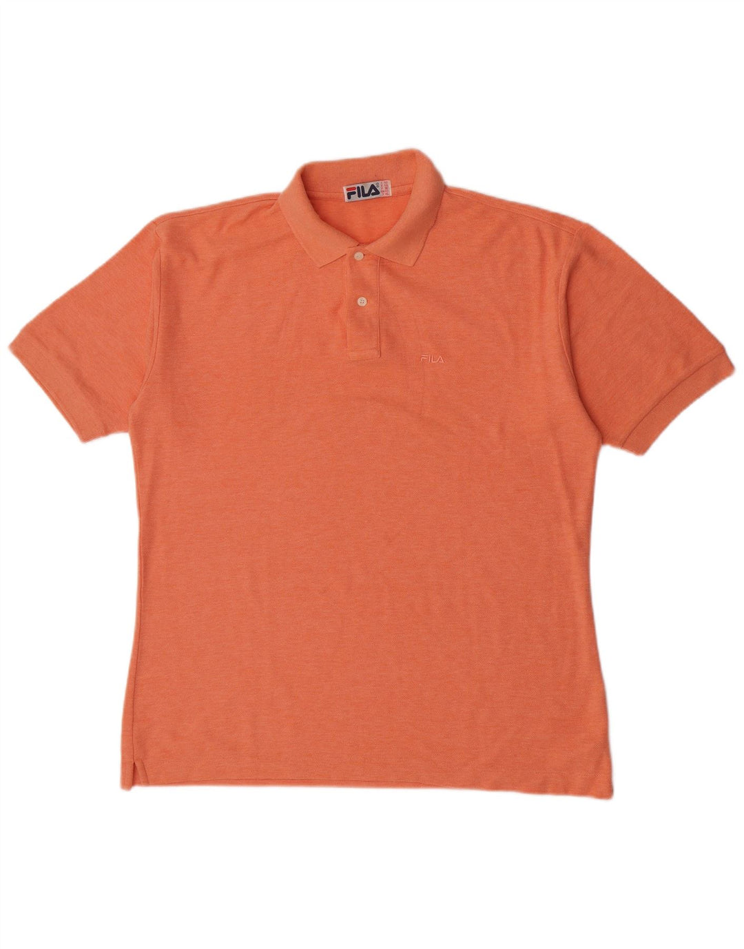 Fila Herren Poloshirt IT 50 Mittelorange Baumwolle