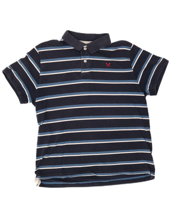 Crew Clothing Herren-Poloshirt XL, marineblau, gestreift, Baumwolle