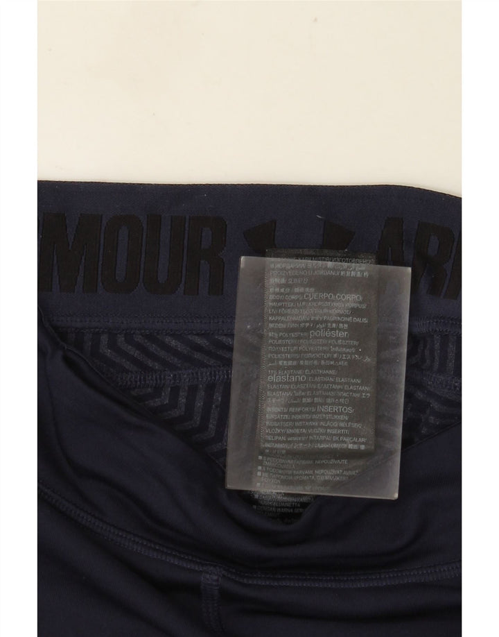 Under Armour Damen-Leggings UK 4 XS Marineblaues Colourblock-Polyester