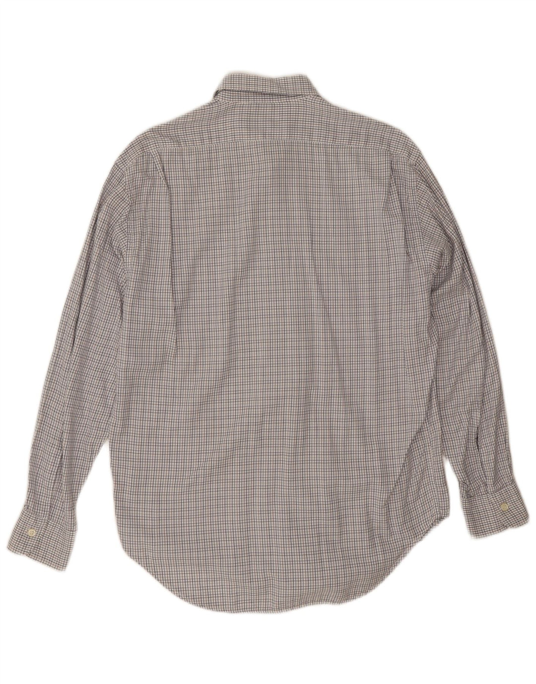 Henry Cottons Herrenhemd Größe 39 15 1/2 Mittelgrauer Gingham