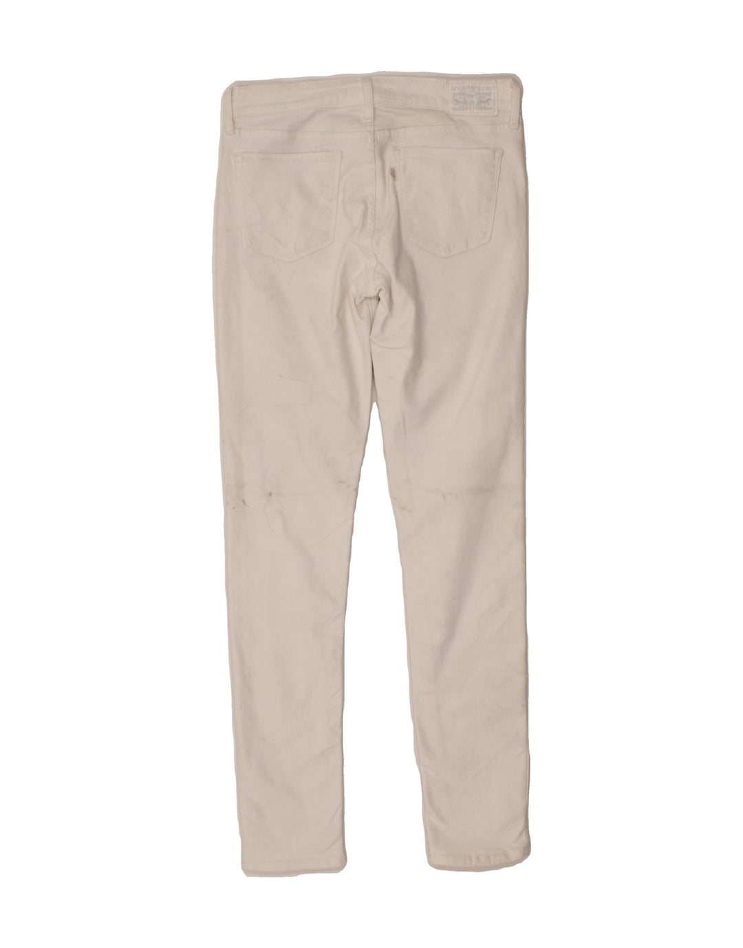 LEVI'S Womens 711 Skinny Jeans W28 L30  White Cotton Vintage Levi's and Second-Hand Levi's from Messina Hembry 