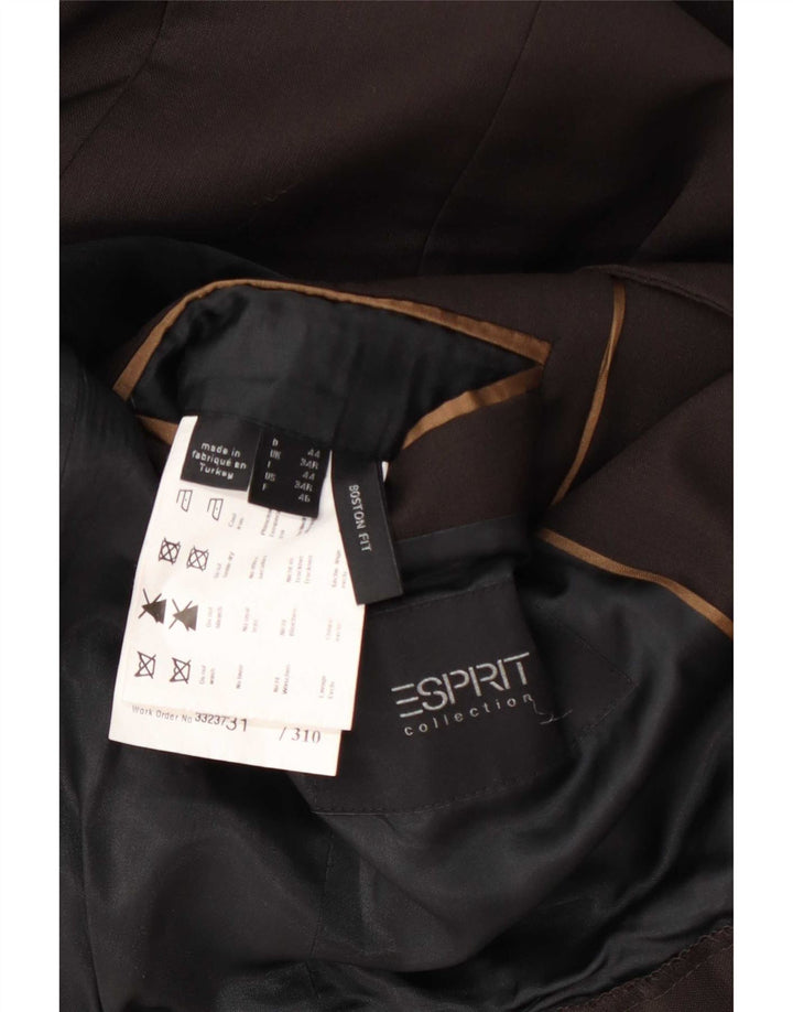 Esprit Herren-Blazer mit 1 Knopf, UK 34, XS, braune Wolle