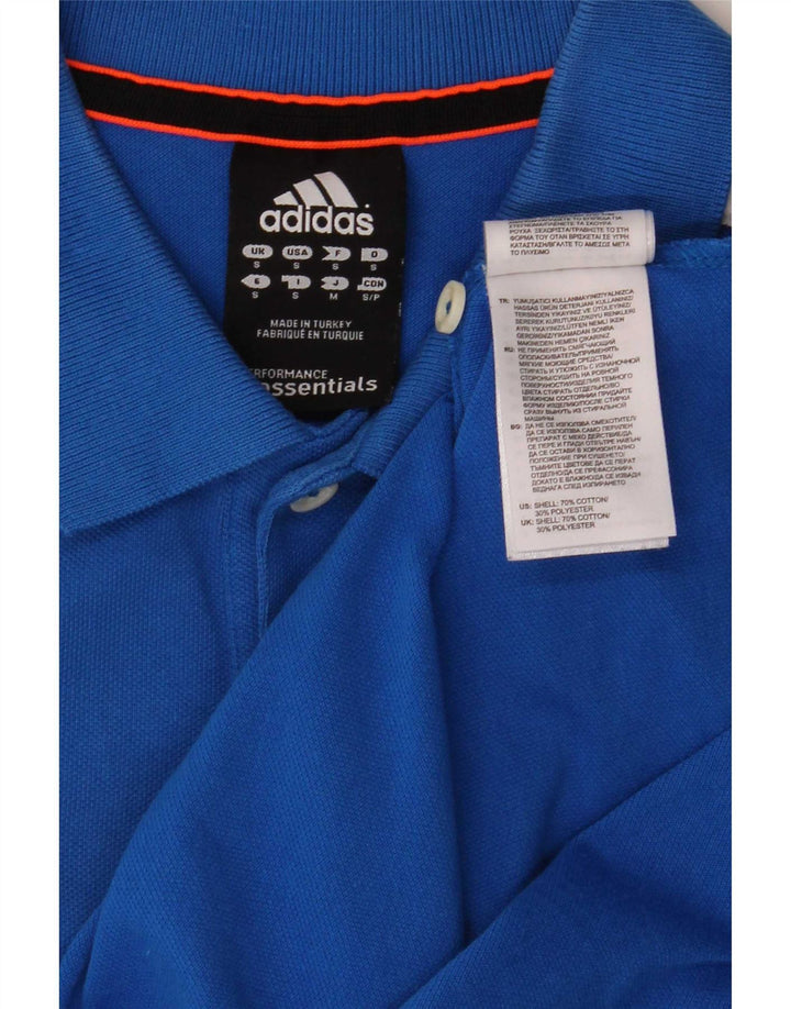 Adidas Herren Climalite Poloshirt Kleine blaue Baumwolle