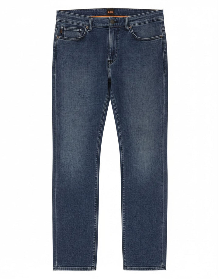 Hugo Boss Herren Slim Jeans W32 L34 Blaue Baumwolle