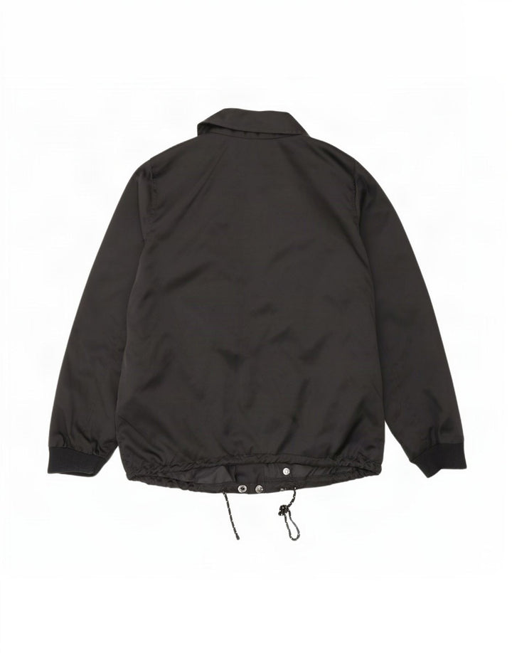 Hollister Damen Bomberjacke UK 16 Large Schwarz Polyester