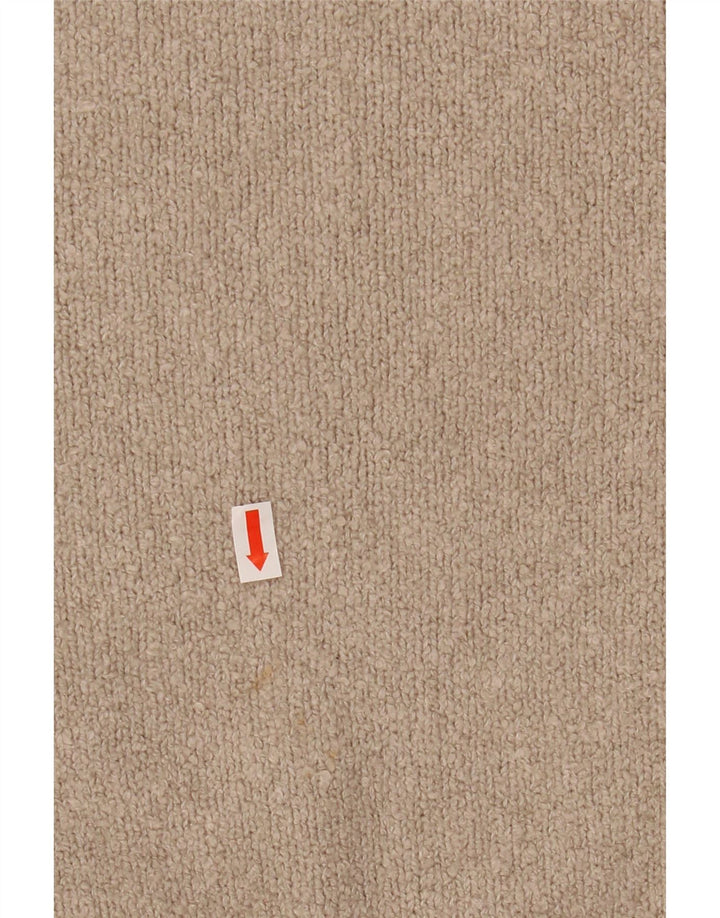ALL SAINTS Herren-Pullover mit Rundhalsausschnitt, Größe S, beige, Baumwolle