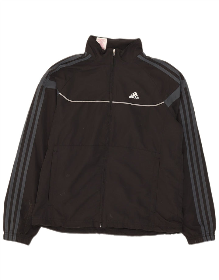 Adidas Jungen Climalite Trainingsanzug Top Jacke 13-14 Jahre Grau Polyester