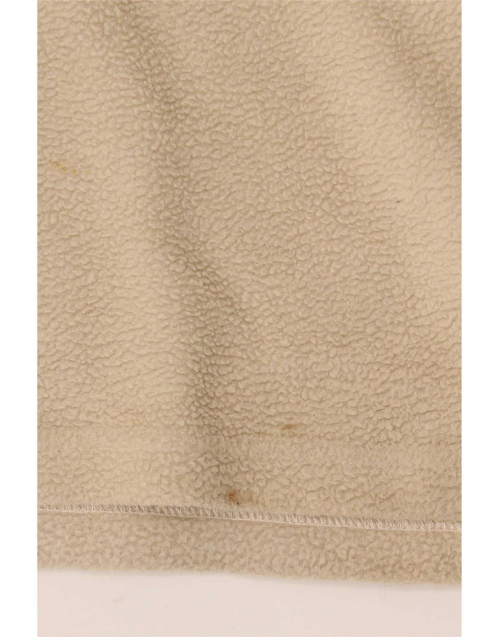 Jack & Jones Herren-Fleecepullover mit Reißverschluss am Hals, mittelbeigefarbenes Polyester