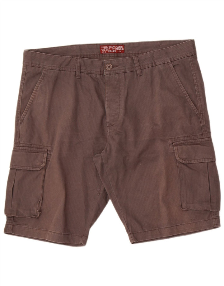 OVS Herren Regular Cargo Shorts IT 56 3XL W40 Graue Baumwolle