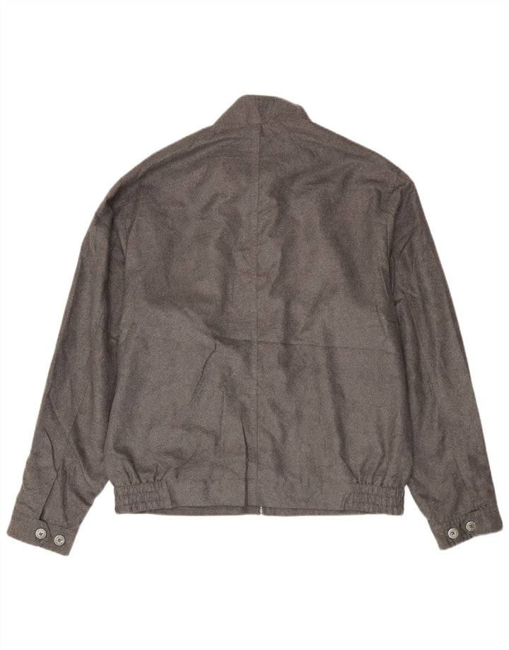 Marks & Spencer Herren Bomberjacke UK 38 Medium Silber Polyester