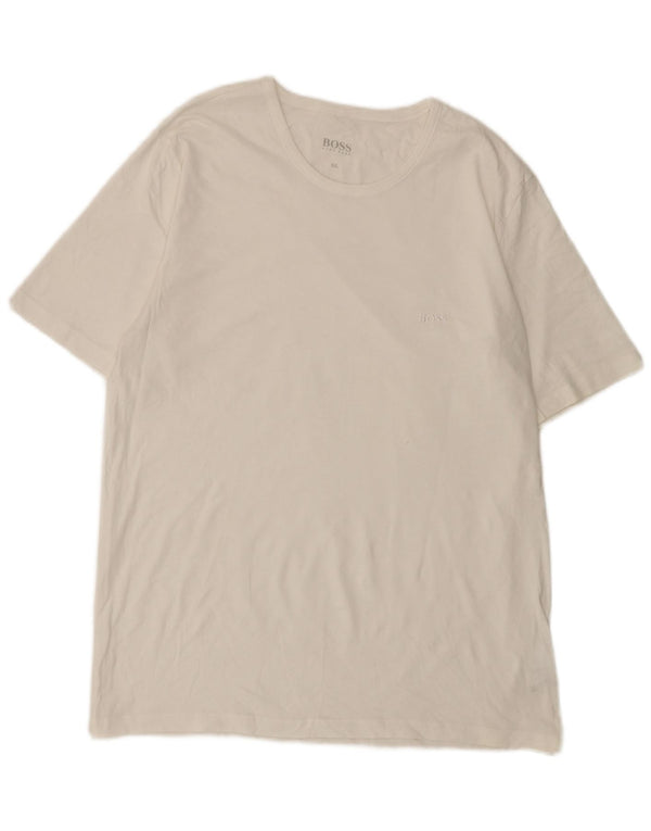 Hugo Boss Herren T-Shirt Top 2XL Weiße Baumwolle